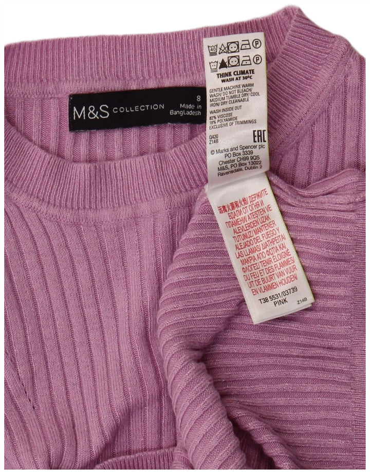 Marks & Spencer Dame sweater med rund hals DK 8 Lille lilla