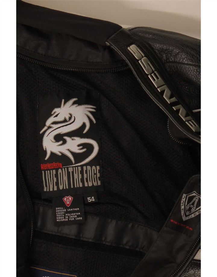 Arlen Ness Herre Graphic Biker Jacket Str. 54 Stor Grå Motorcykel