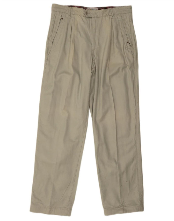 POP 84 Herre Pegged Chino Bukser W34 L34 Grøn Viscose