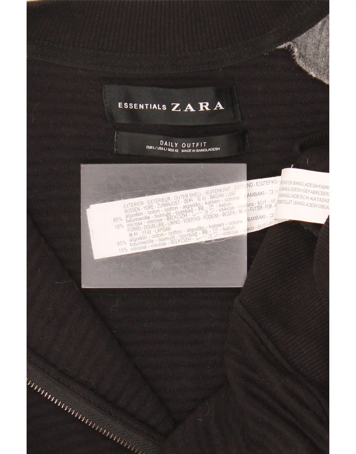 Zara Træningsdragt til mænd Topjakke Stor Sort Colourblock Bomuld