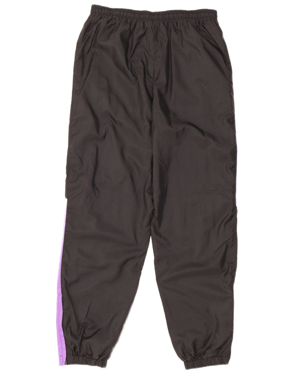 Vintage træningsdragt til mænd Joggers Medium Sort Colourblock Nylon