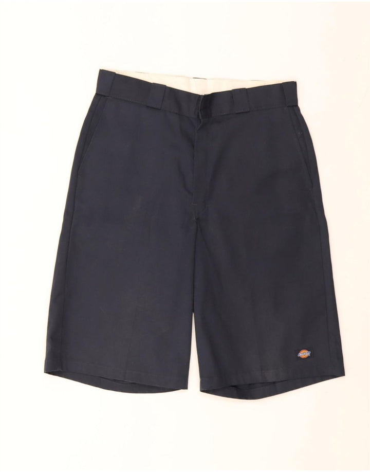 Dickies Herre Chino Shorts W34 Large Navy Blue Polyester