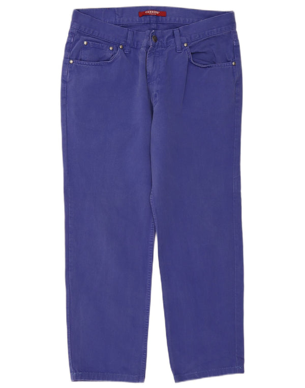 Carrera Dame 700 Lige Casual Bukser IT 50 XL W34 L26 Blå Bomuld