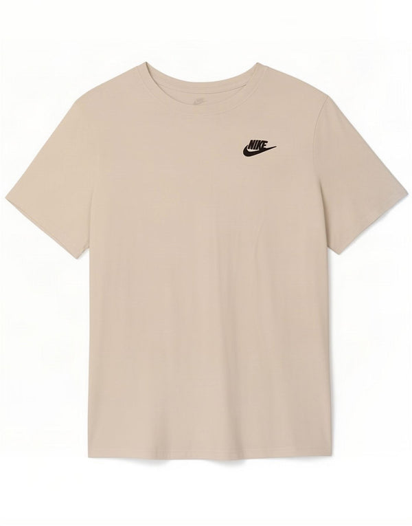 Nike Dame T-Shirt Top UK 10 Lille Hvid Bomuld