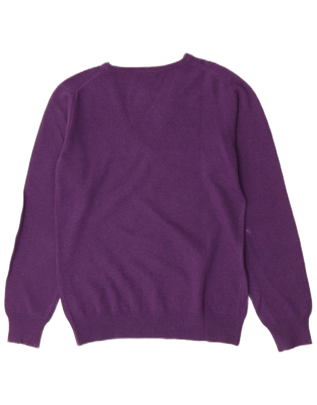 Brooksfield Dame V-hals sweater IT 44 Medium Lilla Uld