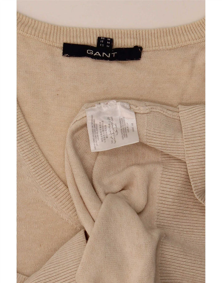 Gant Dame V-hals sweater UK 12 Medium Beige Bomuld