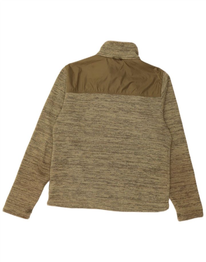 JACK WOLFSKIN Træningsdragt til mænd Topjakke Small Khaki Flecked Polyester