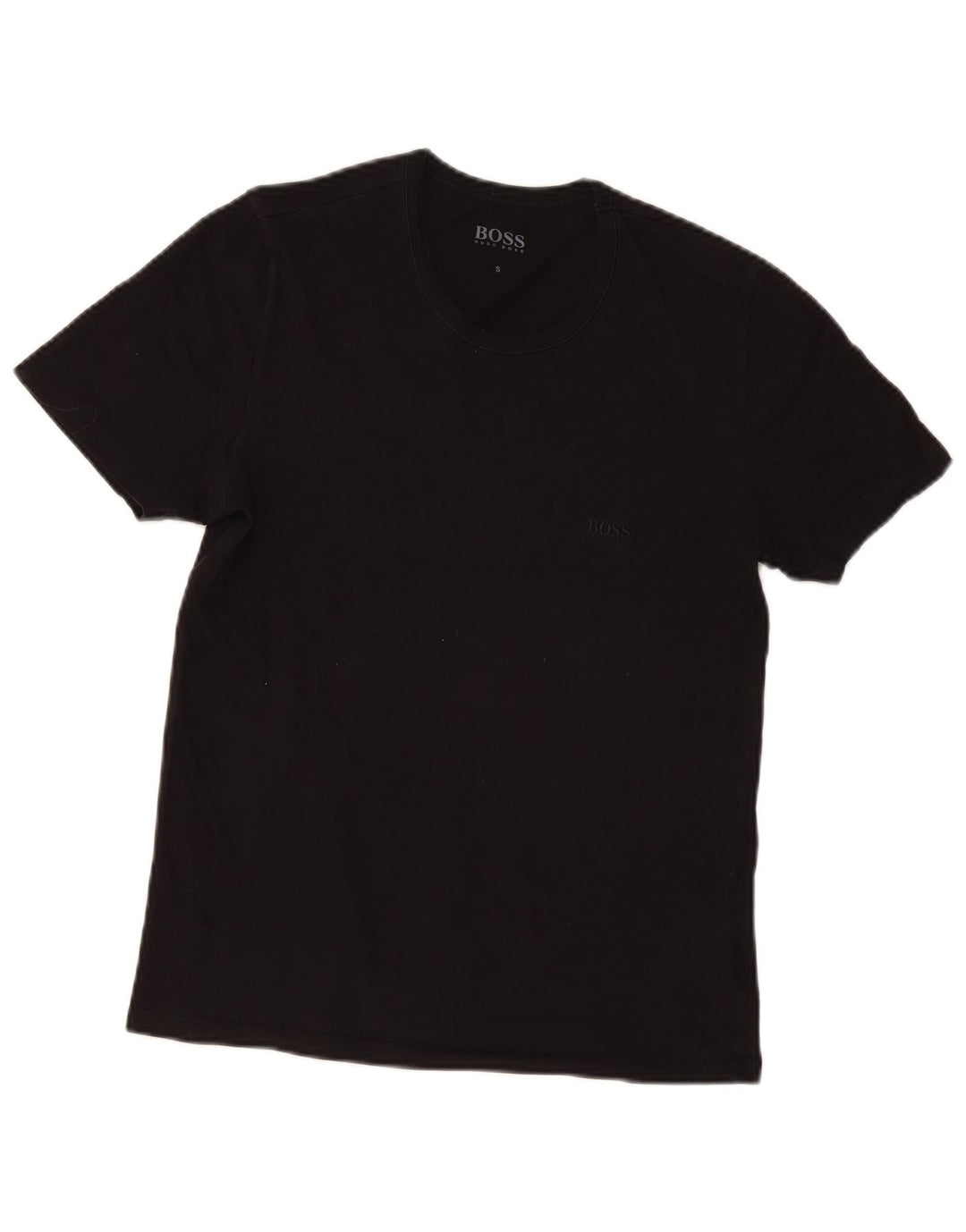 Hugo Boss Herre T-Shirt Top Lille Sort Bomuld