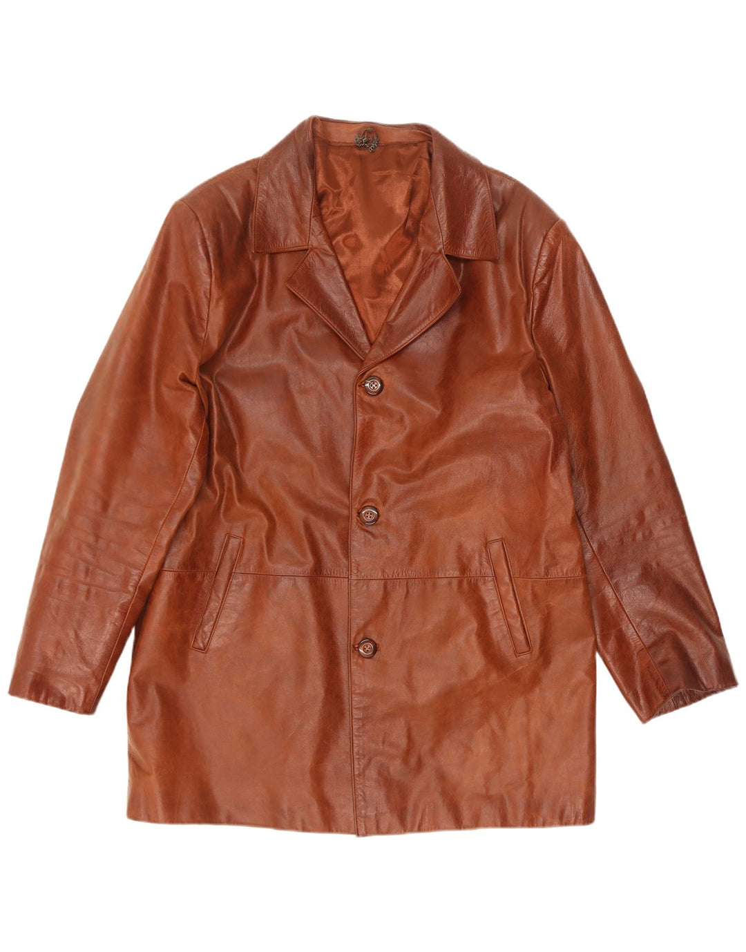 Vintage herre læderjakke UK 44 2XL Brun