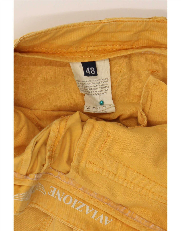 Aviazione Navale Herre Cargo Shorts IT 48 Medium W34 Gul Bomuld