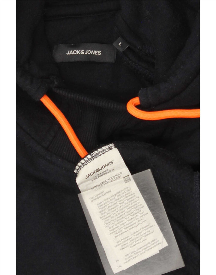 Jack & Jones Herre hættetrøje Jumper Stor marineblå polyester