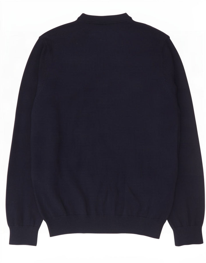 Marks & Spencer Herre V-hals sweater Stor marineblå bomuld