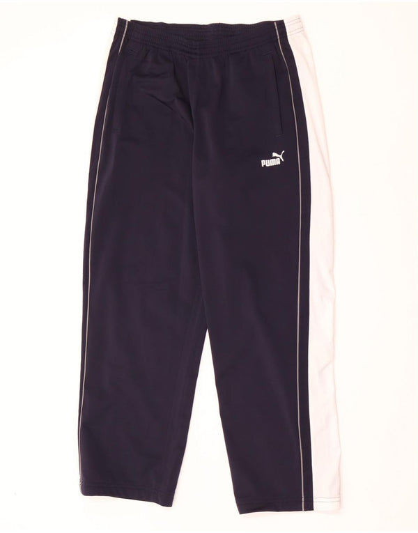 Puma Herre træningsdragt Bukser Large Navy Blue Colourblock Polyester