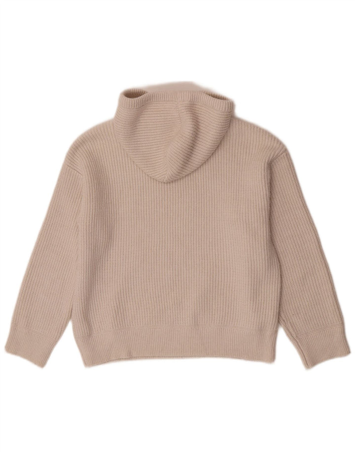 Marks & Spencer Dame Hættetrøje UK 14 Medium Beige Polyester
