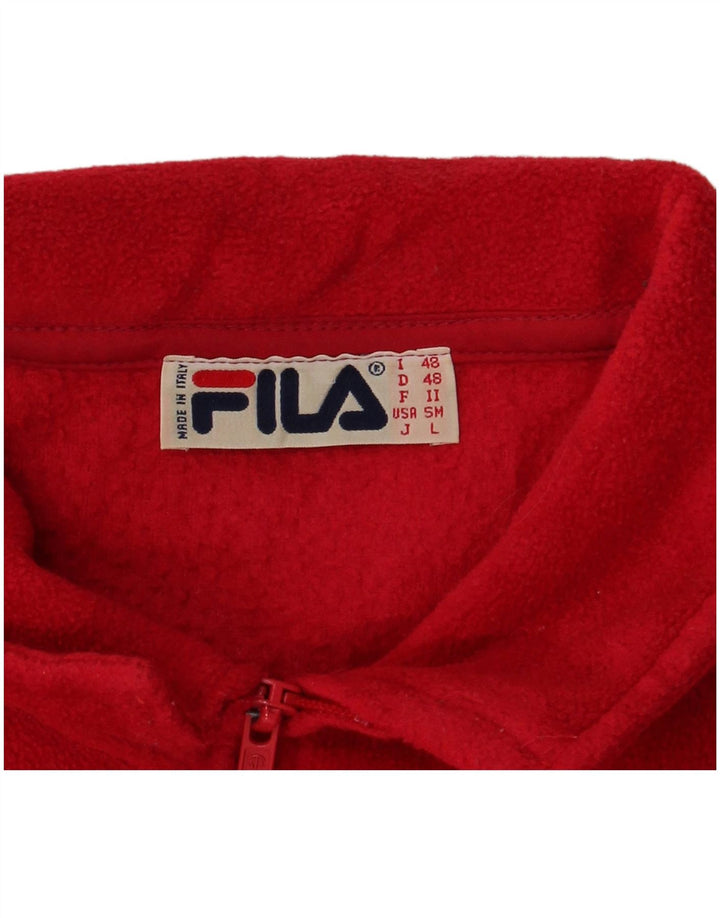 Fila Herre Fleecejakke IT 48 Medium Rød