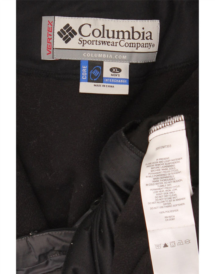 Columbia Mens Interchange Hooded Windbreaker Jacket UK 42 XL Sort