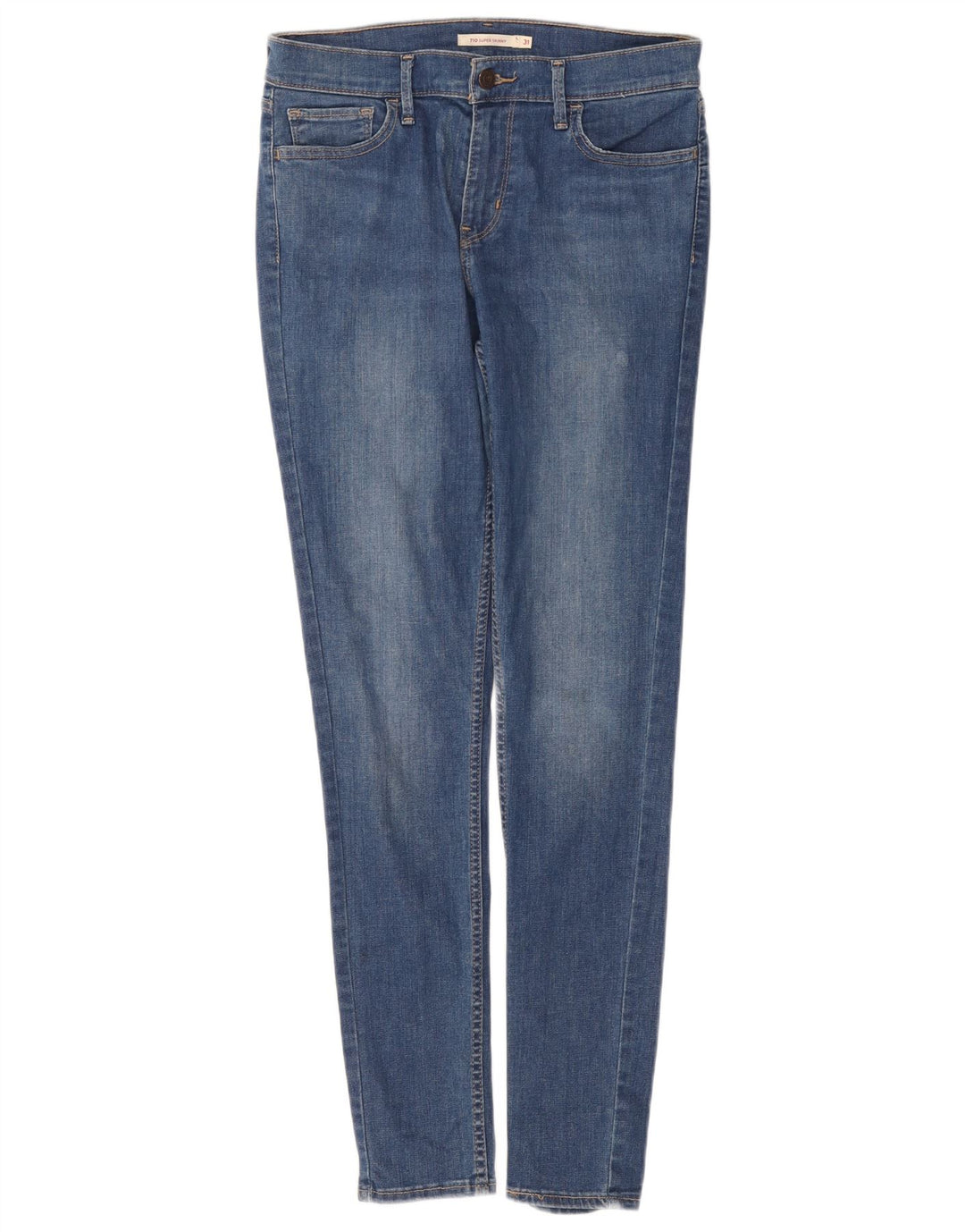 Levi's Dame 710 Super Skinny Jeans W31 L32 Blå