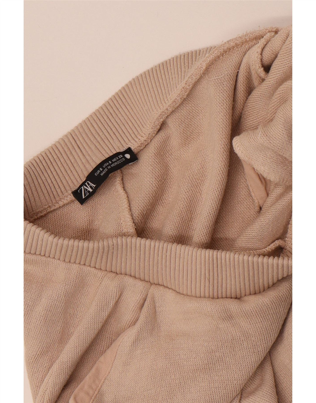 ZARA Træningsdragt til kvinder Joggers UK 8 Small Beige