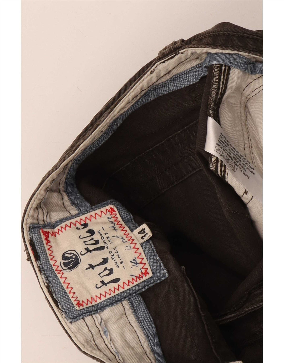 Fat Face Herre Cargo Shorts W34 Stor Brun Bomuld