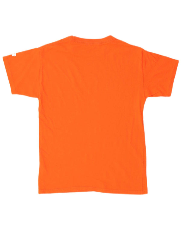 Russell Athletic Boys T-Shirt Top 11-12 År Stor Orange Bomuld