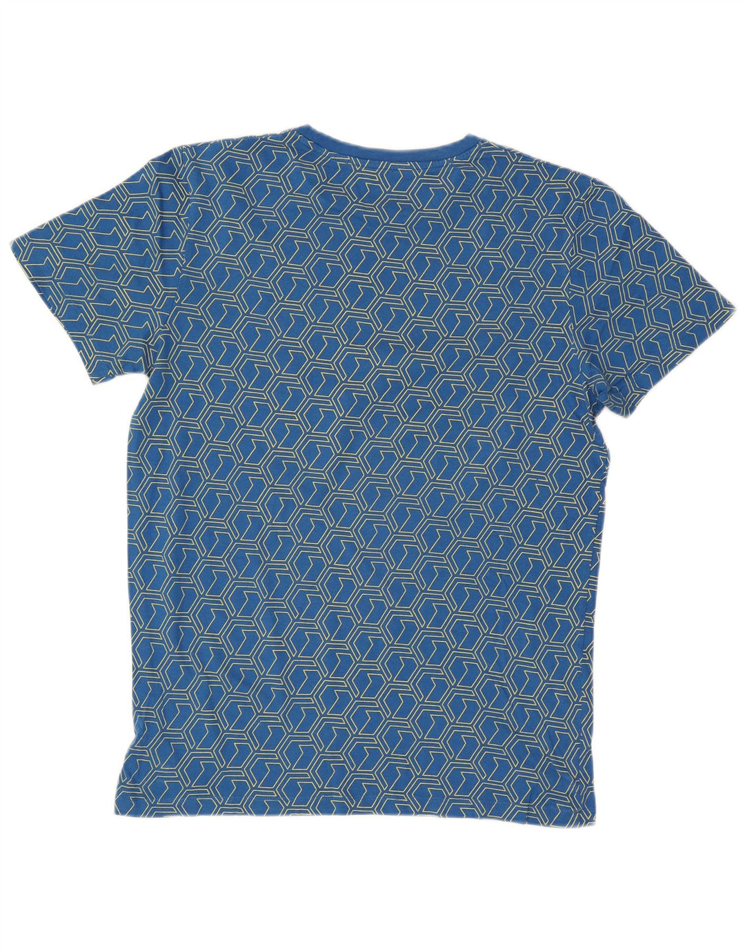 Jack & Jones Herre grafisk T-shirt Top Medium Blå Geometrisk