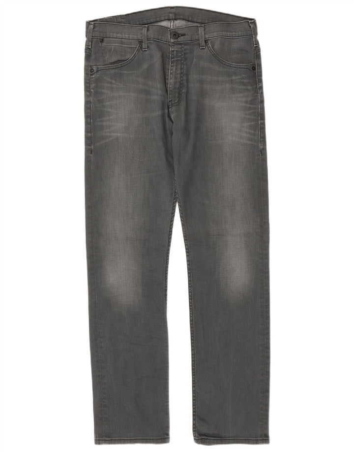 Levi's Straight Jeans til mænd W36 L34 Grå bomuld