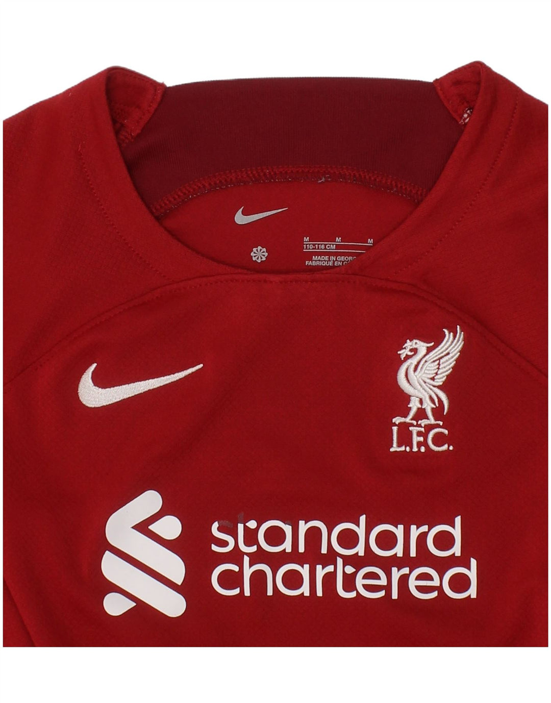 Nike Boys Liverpool Grafisk T-Shirt Top 5-6 År Rød