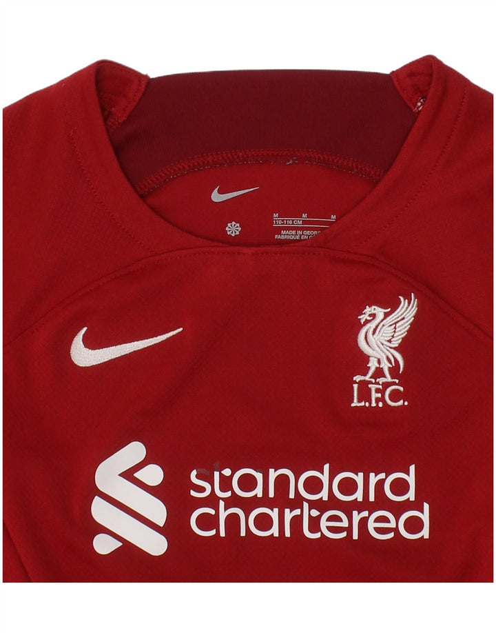 Nike Boys Liverpool Grafisk T-Shirt Top 5-6 År Rød
