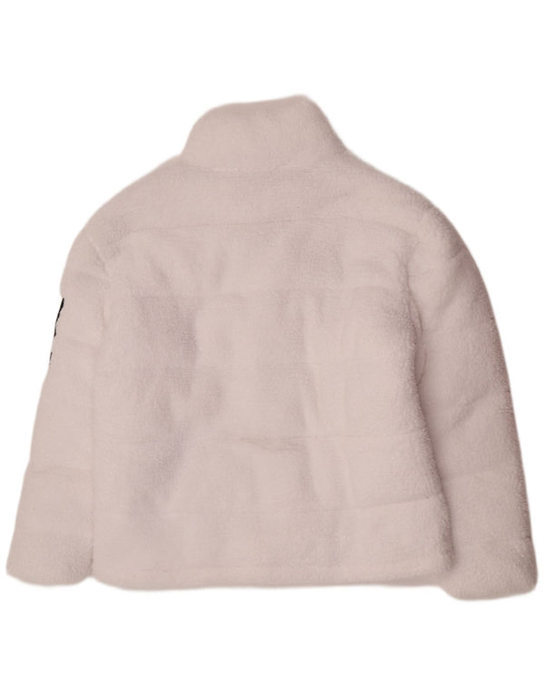 Ellesse Dame Fleece Polstret Jakke UK 14 Large White Polyester Sports
