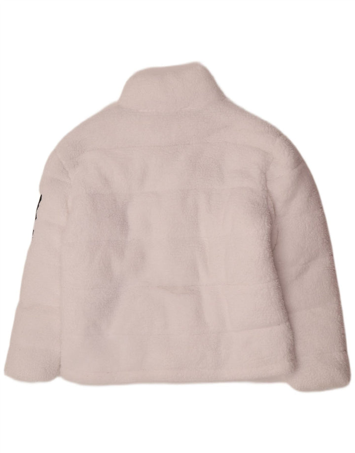 Ellesse Dame Fleece Polstret Jakke UK 14 Large White Polyester Sports