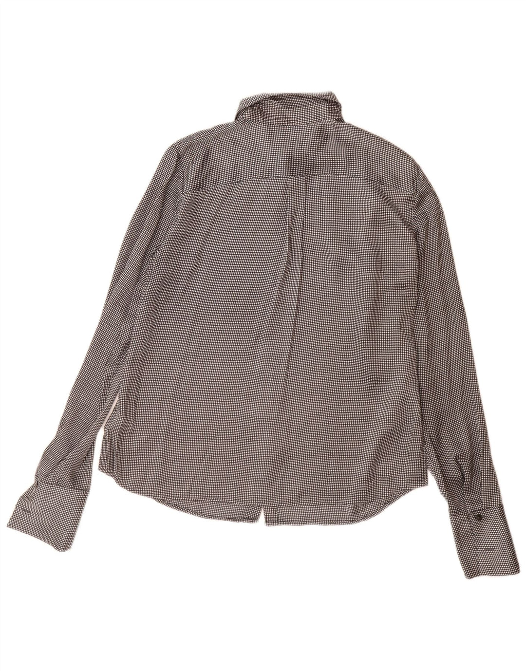 Brooks Brothers Dame 346 skjortebluse US 12 Stor Grå Polyester