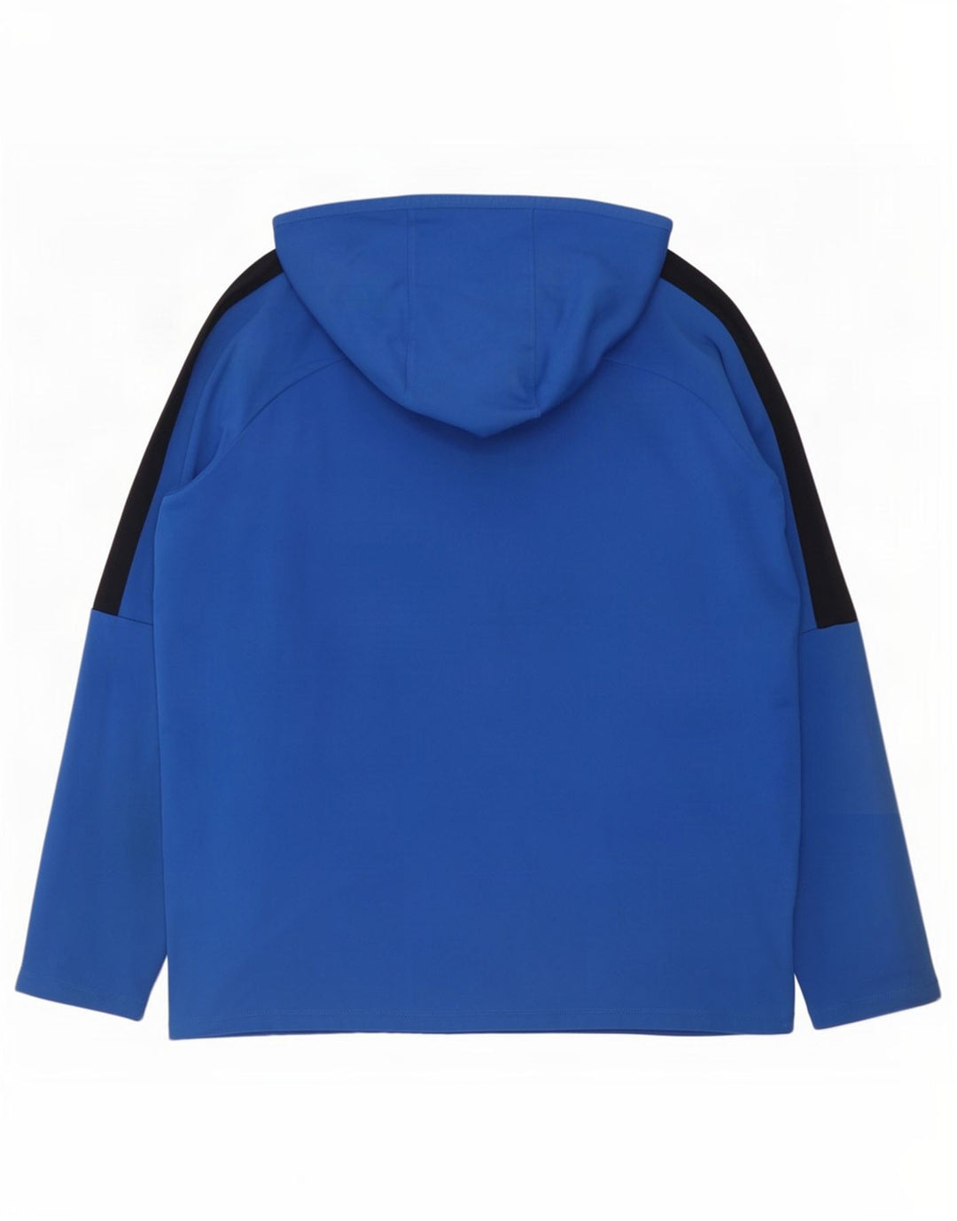 Nike Herre Dri Fit Grafisk Hoodie Jumper Large Blue Colourblock Polyester
