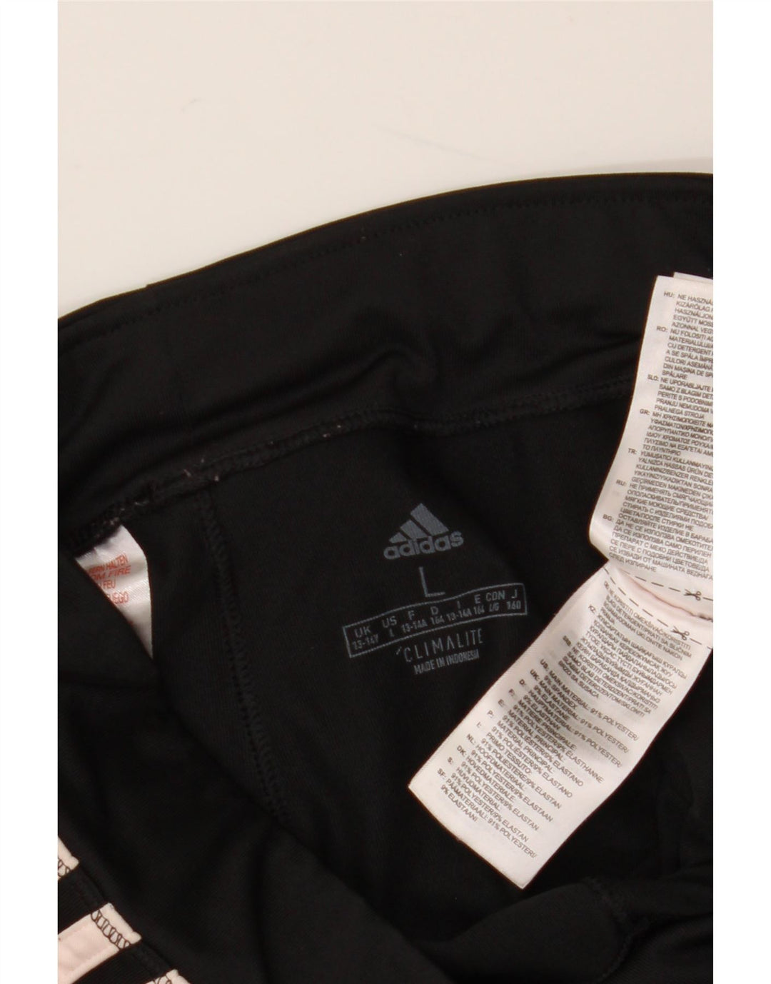 ADIDAS Piger Climalite Leggings 13-14 år Stor sort polyester
