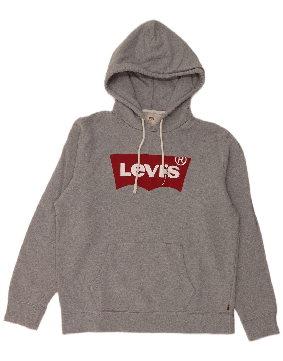 LEVI'S Herre Standard Standard Fit Grafisk Hoodie Jumper Stor Grå Bomuld