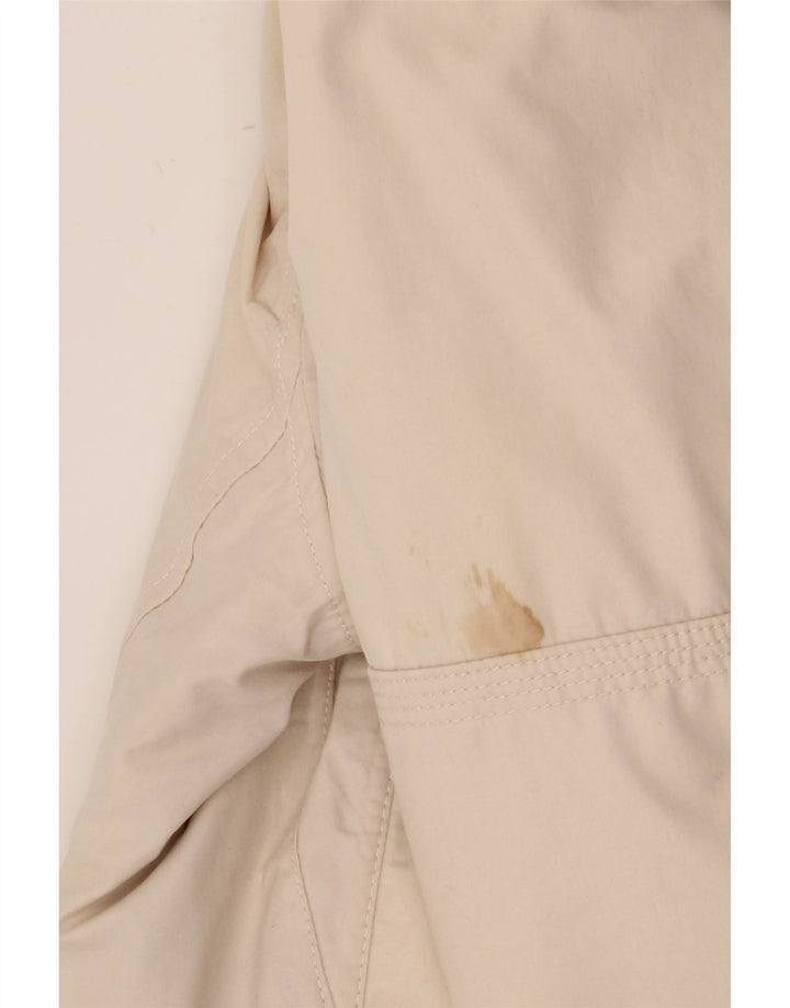 Timberland Herre Hooded Bomber Jacket UK 38 Medium Beige Bomuld