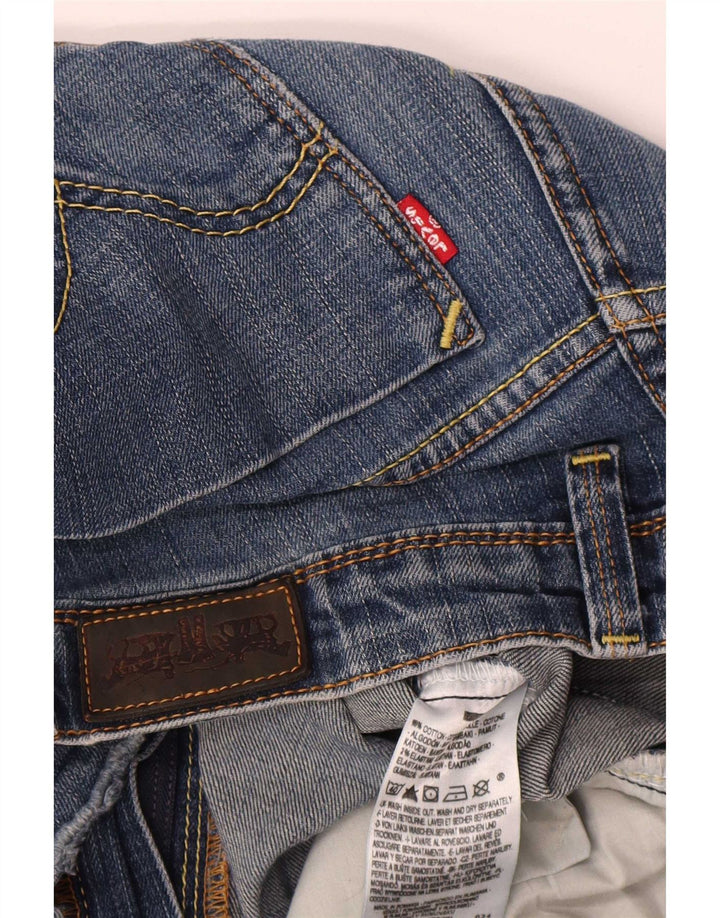 Levi's Dame 627 Straight Jeans W33 L29 Blå Bomuld