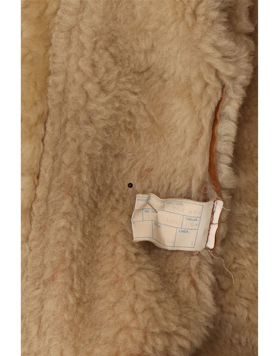 Vinci Herre Shearling Jacket UK 40 Stort brunt læder