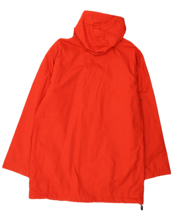 Tommy Hilfiger Herre Hooded Windbreaker Coat UK 40 Large Red Cotton