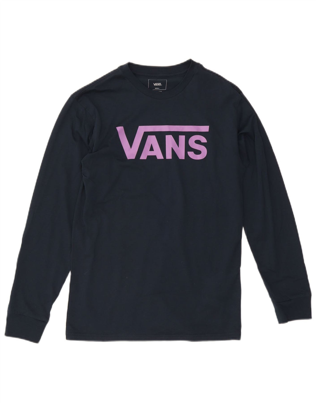 Vans Herre Classic Fit Grafisk Top Langærmet Lille Marineblå Bomuld