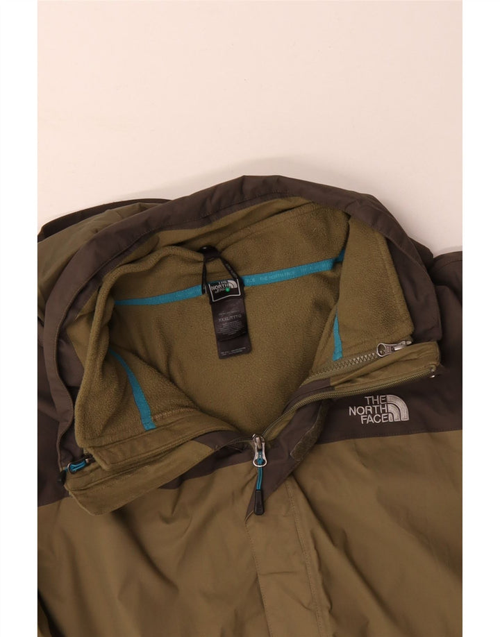 THE NORTH FACE Herre Hættevindjakke UK 46 3XL Khaki Colourblock