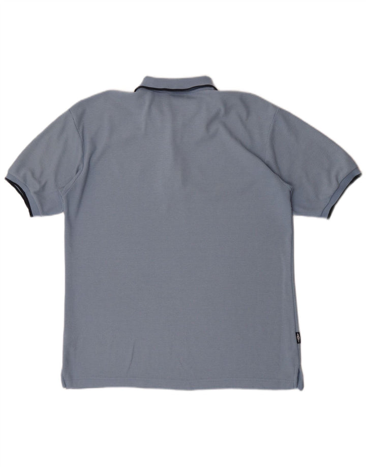 Umbro Herre Polo Shirt Medium Blue Polyester