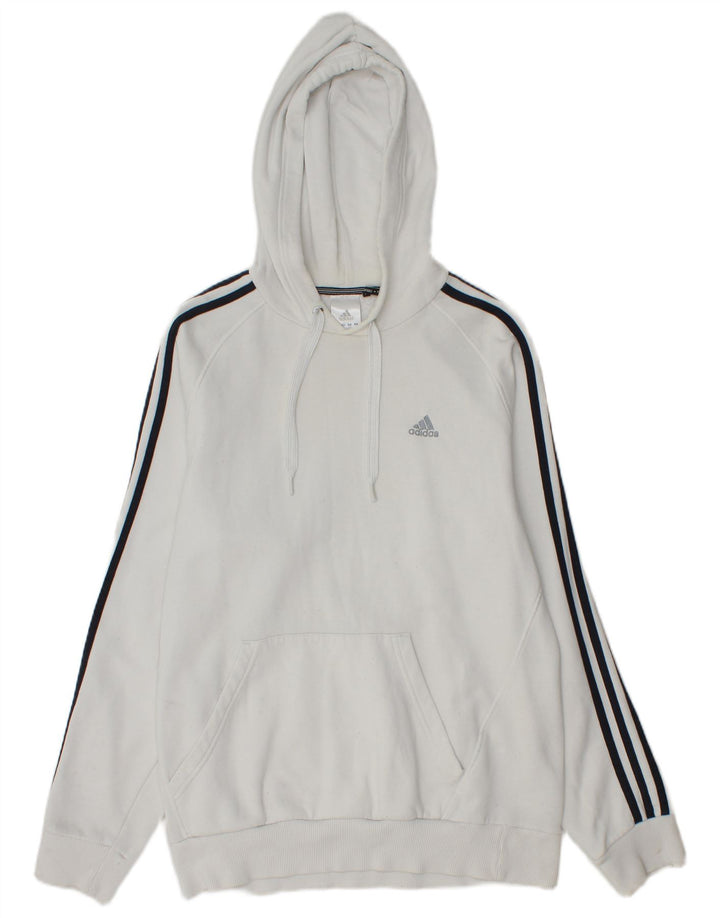 Adidas Herre hættetrøje Jumper Medium Hvid Bomuld