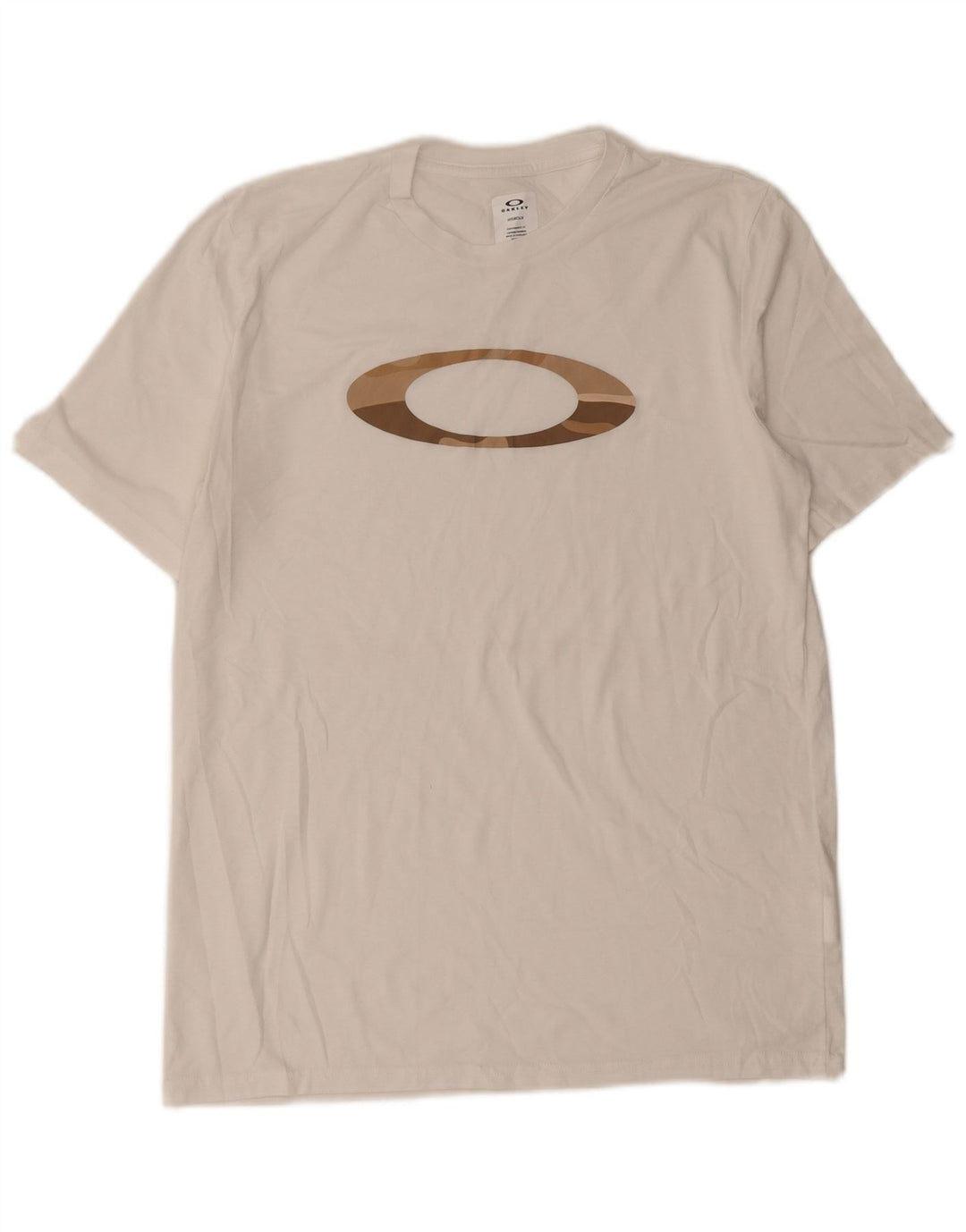 Oakley Herre Grafisk T-Shirt Top Stor Hvid