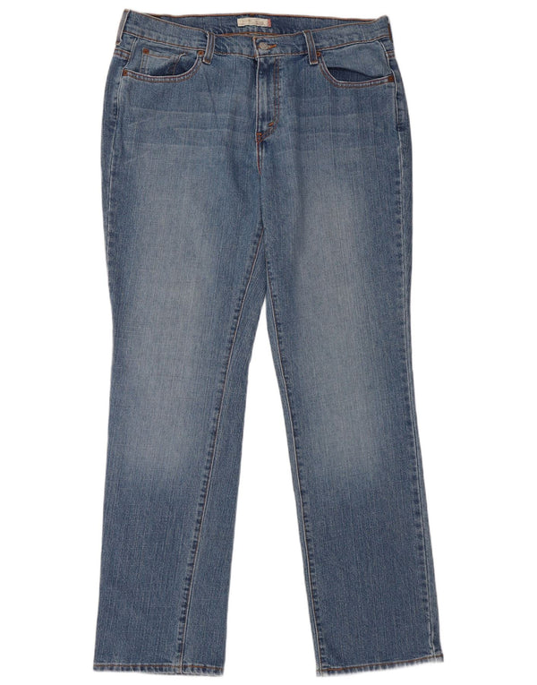 Levi's Dame 505 lige jeans US 12 Large W36 L33 Blå Bomuld