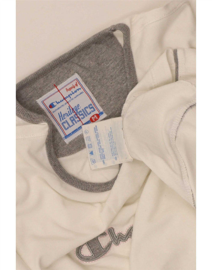 Champion Dame Grafisk Top Langærmet UK 12 Medium White