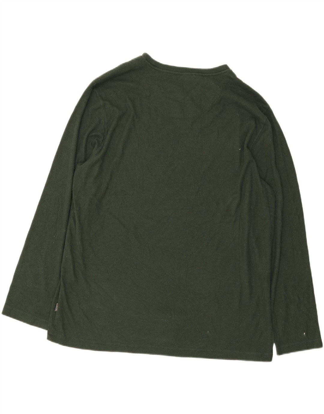 EDDIE BAUER Mens Top Long Sleeve 2XL Green Polyester Vintage Eddie Bauer and Second-Hand Eddie Bauer from Messina Hembry 