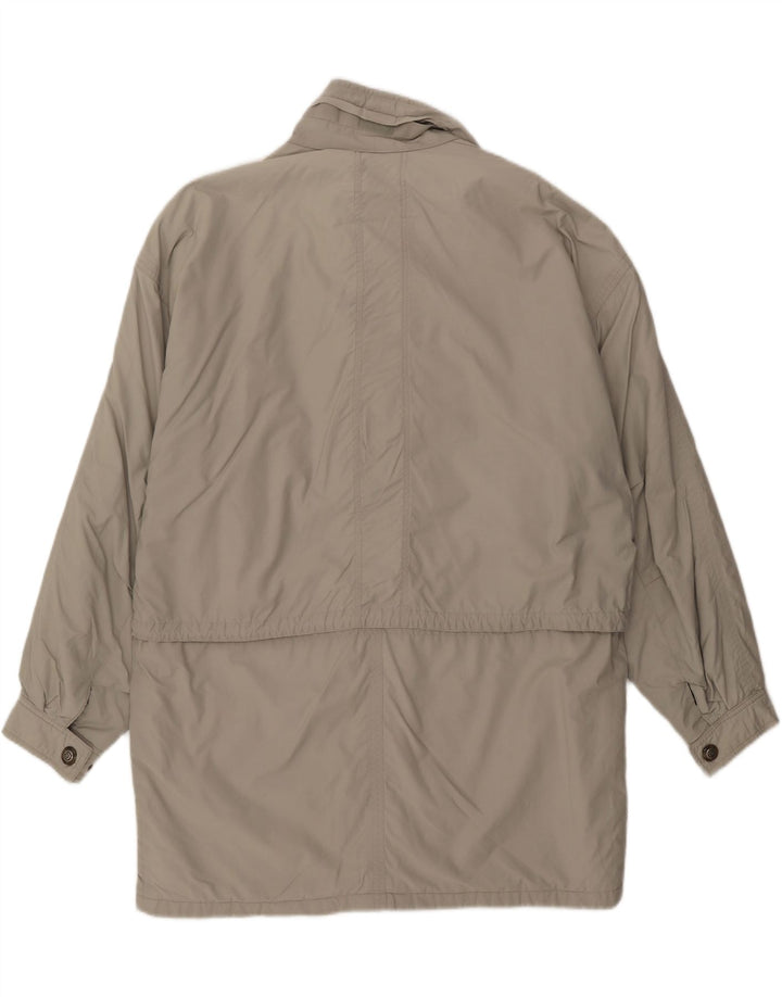 BUGATTI Herre Gore-Tex Windbreaker Coat IT 50 Stor Grå Bomuld