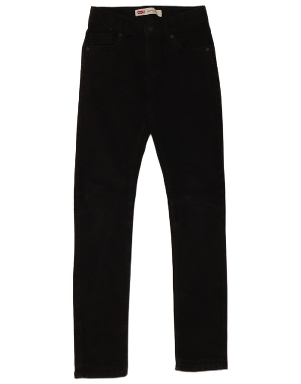 Levi's Girls 510 Skinny Jeans 13-14 år W26 L29 sort bomuld