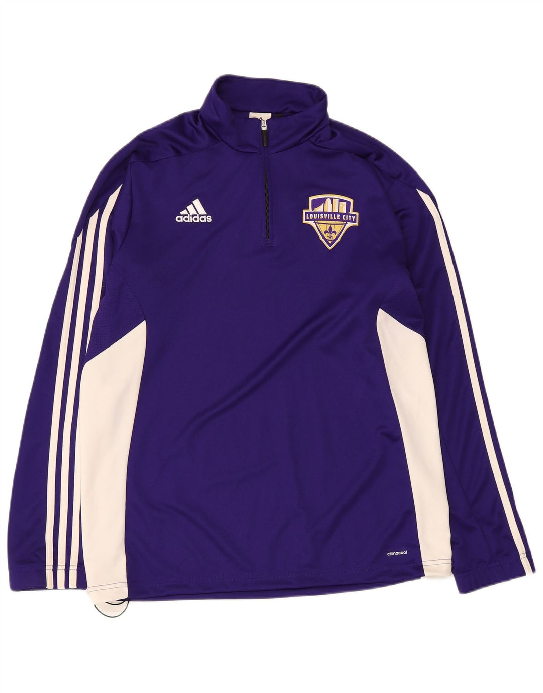 Adidas Herre Louisville Pullover Træningsdragt Top Stor Lilla Colourblock