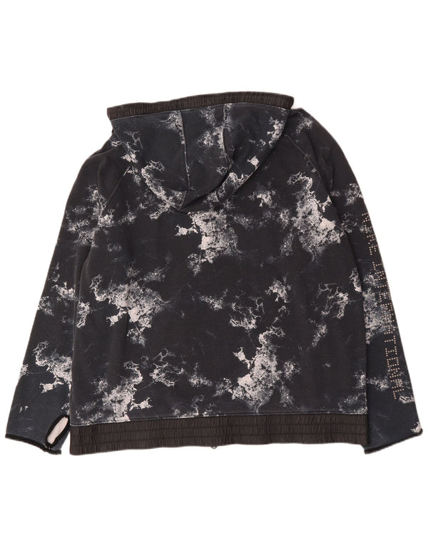 Nike Hættetrøje med lynlås til mænd 2XL Black Tie Dye Bomuld